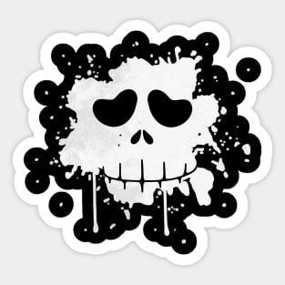 Skeleton Paint Splat Sticker